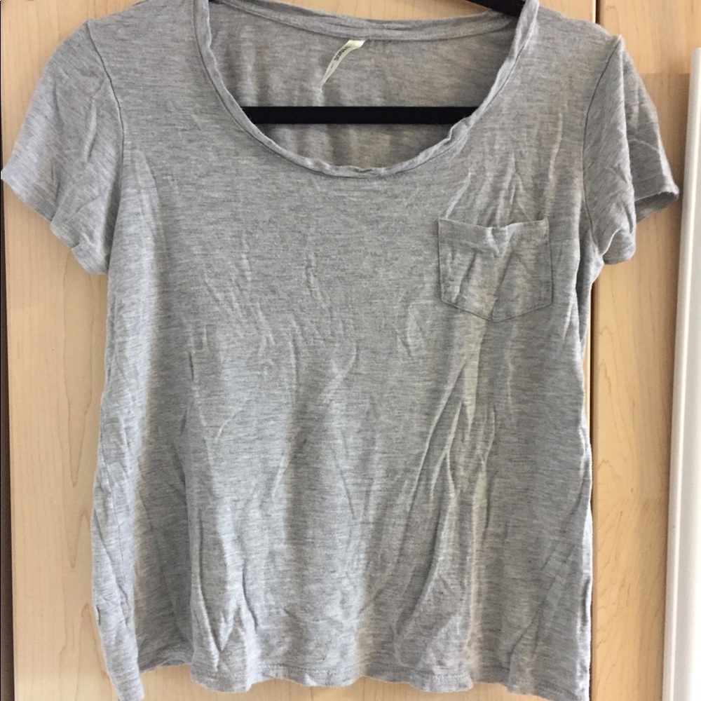 Super Soft Grey T-Shirt with Pocket